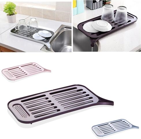 Sink Side Drainer with Drain Spout & Tray -Great for Apartments, Travel Etc in Saudi Arabia