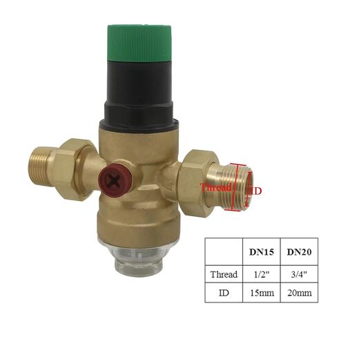 DN15 DN20 DN25 Brass Pressure Reducing Valve Regulator Valve Filter Valve Water Purification Valve(DN15) in Saudi Arabia