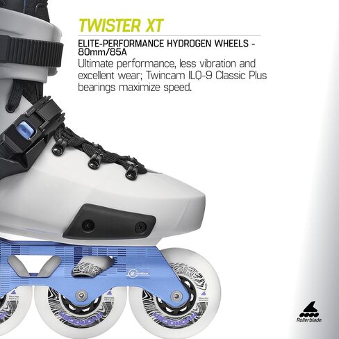 حذاء تزلج مضمن للمناطق الحضرية من Rollerblade Twister XT للرجال، باللون الأسود/الرملي/الأحمر، حذاء تزلج مضمن للأداء in Saudi Arabia