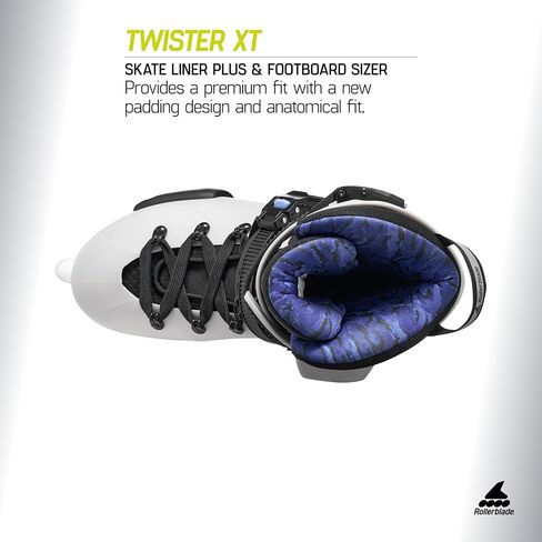 حذاء تزلج مضمن للمناطق الحضرية من Rollerblade Twister XT للرجال، باللون الأسود/الرملي/الأحمر، حذاء تزلج مضمن للأداء in Saudi Arabia
