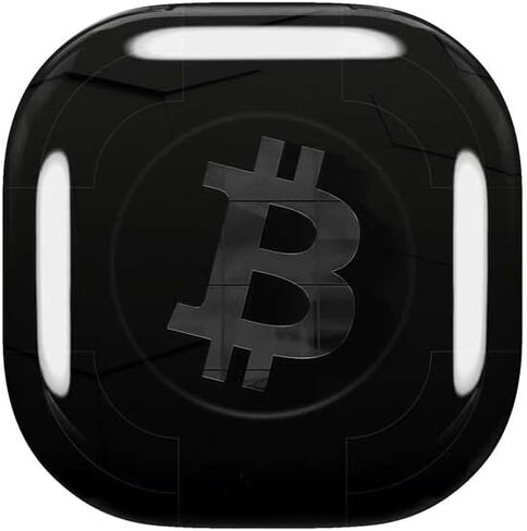 غلاف صوتي من Skinit متوافق مع Samsung Galaxy Buds Pro - تصميم شعار مزخرف من Bitcoin مصمم في الأصل من Skinit in Saudi Arabia