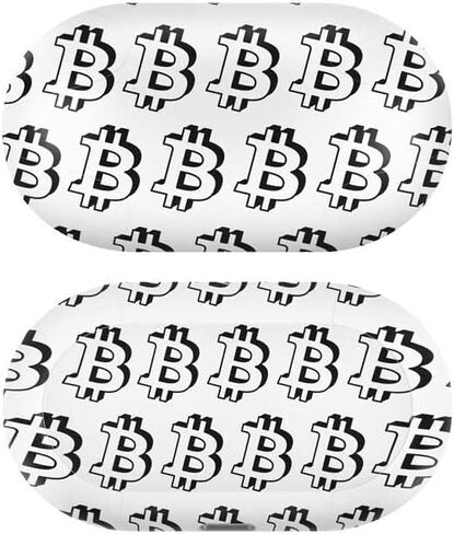 Skinit Decal Audio Skin Compatible with Samsung Galaxy Buds+ - Officially Licensed Skinit Originally Designed Bitcoin Pattern Design in Saudi Arabia