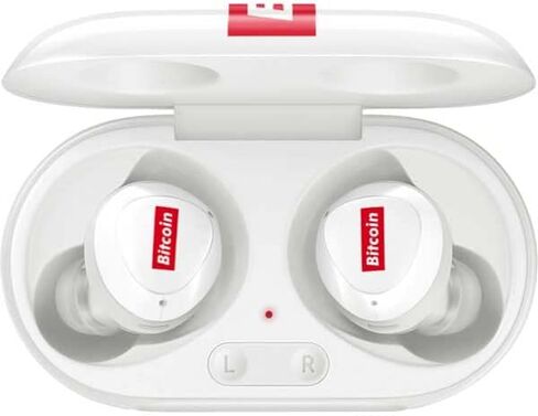 Skinit Decal Audio Skin Compatible with Samsung Galaxy Buds+ - Officially Licensed Skinit Originally Designed Bitcoin Design in Saudi Arabia
