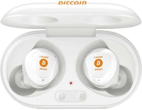 Skinit Decal Audio Skin Compatible with Samsung Galaxy Buds+ - Officially Licensed Skinit Originally Designed I Accept Bitcoin Design in Saudi Arabia