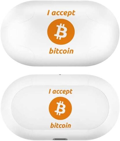 Skinit Decal Audio Skin Compatible with Samsung Galaxy Buds+ - Officially Licensed Skinit Originally Designed I Accept Bitcoin Design in Saudi Arabia