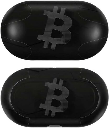 Skinit Decal Audio Skin Compatible with Samsung Galaxy Buds+ - Officially Licensed Skinit Originally Designed Bitcoin Textured Logo Design in Saudi Arabia