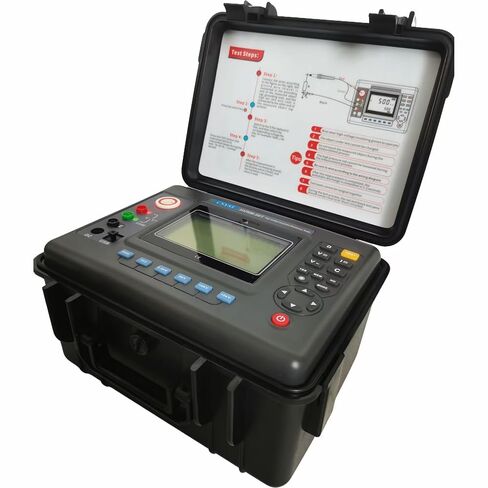 15kV High Voltage Insulation Resistance Tester high-Voltage Insulation Tester with Range 0.01MΩ～50TΩ Capacitance Measurement 10nF～50uF Output Short Circuit Current ≥6mA 500 Groups Data Storage in Kuwait