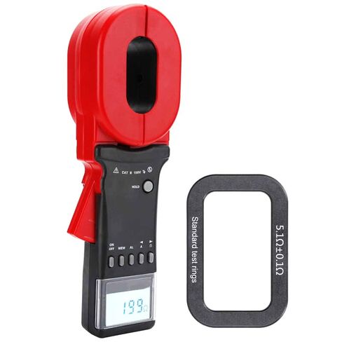 Earth Resistance Tester Ground Resistance Meter for 0.010Ω~1200Ω Earth Resistance Loop Resistance Testing with Current 0.00mA~20.0A Data Storage 99 Sets Fully Automatic Gearshift Leakage in Saudi Arabia