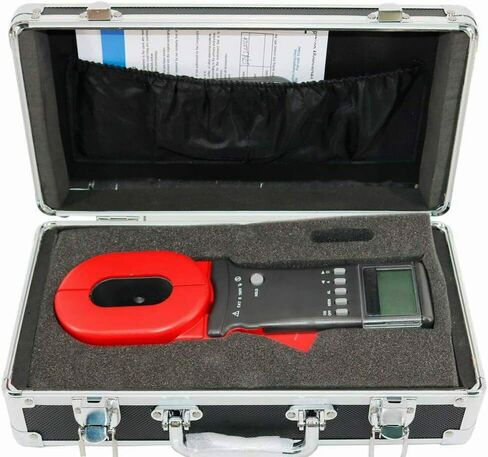 Earth Resistance Meter Ground Resistance Tester Loop Resistance Measurement with Clamp CT Size 65mm×32mm Resistance Range 0.010Ω~1200Ω Leakage Current 0.00mA~20.0A Data Storage 99 Sets in Saudi Arabia