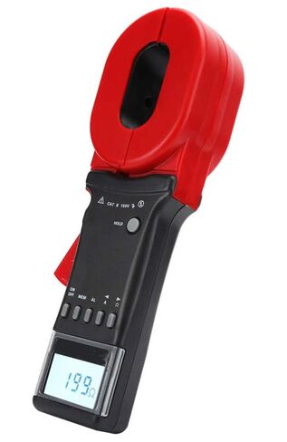 Clamp Earth Resistance Tester Ground Resistance Meter Loop Resistance Testing Machine With Clamp CT Size 65mm×32mm Resistance Range 0.010Ω~1200Ω Leakage Current 0.00mA~20.0A Data Storage 99 Sets in Saudi Arabia