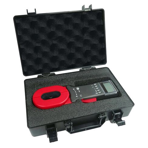 Ground Resistance Tester Earth Resistance Meter Loop Resistance Measurement with Resistance Range 0.010Ω~1200Ω Clamp CT Size 65mm×32mm Leakage Current 0.00mA~20.0A Data Storage 99 Sets in Saudi Arabia