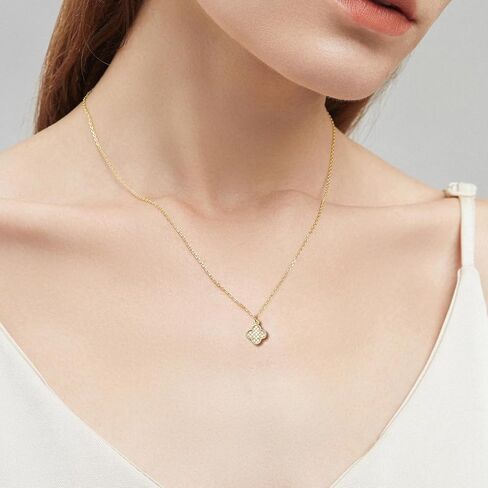 قلادة متقاطعة قلادة قلادة 14K مطلي سلسلة بذيئة الحد الأدنى البسيط الإله الصغير البسيط صلاة المجوهرات الدينية in Kuwait