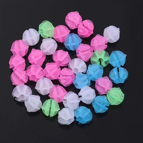 36Pcs Colorful Safety Round Multi-Color Love Heart Stars Wheel Bike Accessories Decoration Bead Spoke Beads in Saudi Arabia