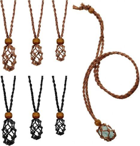 4 PCS CRISTAL CAGE NETROLACE ، حامل الحجر الفارغ قلادات فارغة حاملي كوارتز كريستال ستون الأسلاك البديلة in Kuwait
