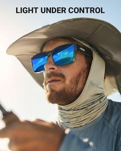 نظارات شمسية مستقطبة من Meeloog للرجال والنساء، ظلال مستطيلة كلاسيكية UV400 لقيادة الصيد MST0091 in Kuwait