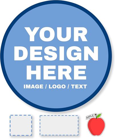 ملصقات شعار الأعمال الصغيرة الشخصية/العلامات | تصميم ملصقات الملصقات المخصصة الخاصة بك | 0.50 إلى 6.50 بوصة in Kuwait