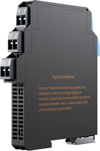 4-20mA to 0-10V 1-Input 2-Output Signal Isolation Converter DC24V(Output 0-5V,Input 0-20mA) in Saudi Arabia