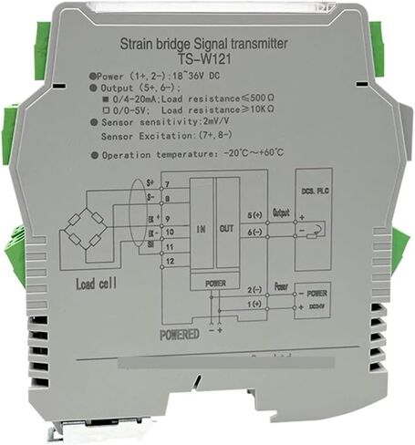 TS-W سلسلة أحادية المدخلات ومخرجات جسر إشارة الارسال 1mV / V 2mV / V إلى 4-20mA (4-20ma Output، 2mV) in Saudi Arabia