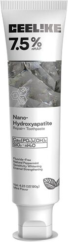 7.5% Hydroxyapatite Toothpaste – Strengthens Enamel, Protects Gums & Freshens Breath – Fluoride-Free, Ideal for Sensitive Teeth, 120g (2) in Kuwait
