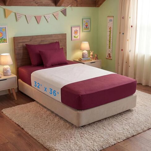 NOVA Medical Products Waterproof Reusable Mattress Overlay with 100% Cotton Skin Soft Top Layer, Washable Incontinence Bed & Sheet Underpad Protector with Tuck-In Mattress Flaps, Super Absorbent, 36" x 72" in Kuwait