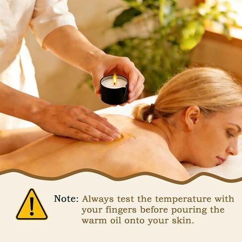 6 Pack Low Temperature Massage Oil Candle Set (2.35 oz Each) - Soy Wax Candles That Melt into Skin-Nourishing Body Oil, 6 Assorted Scents for Home Spa, Massage Therapy, Relaxation, Self-Care & Festive in Saudi Arabia