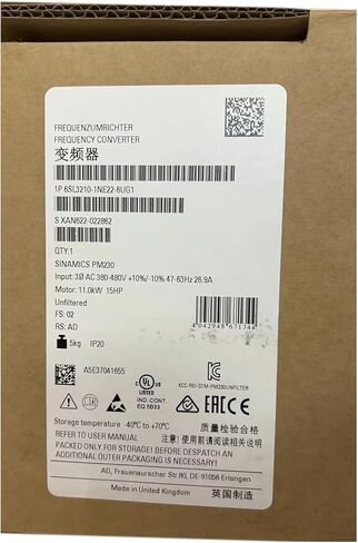 SMOCONE المعجل 6SL3210-1NE22-6UG1 محول التردد 6SL32101NE226UG1 مختوم في صندوق ضمان لمدة سنة واحدة 6SL3210-1NE22-6UG1 اشحن الآن in Kuwait