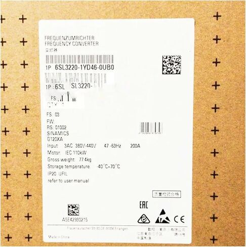 SMOCONE المعجل 6SL3220-1YD46-0UB0 محول التردد 6SL32201YD460UB0 مختوم في صندوق ضمان لمدة سنة واحدة 6SL3220-1YD46-0UB0 اشحن الآن in Kuwait