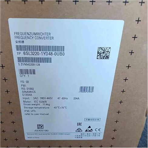 SMOCONE 6SL3220-1YD48-0UB0 محول التردد 6SL32201YD480UB0 مختوم في صندوق ضمان لمدة سنة واحدة 6SL3220-1YD48-0UB0 اشحن الآن in Kuwait