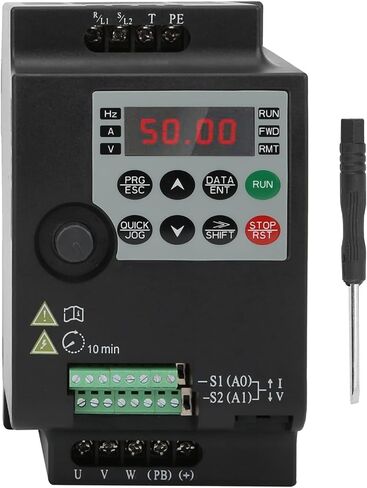 Vector Frequency Converter V F Control Electronic Component with PID Automatic Adjustment -, Multiple Protections, Easy Operation for Industrial Use (SC100-0R7G-4TB Three-Phase AC380V-480V) in Saudi Arabia