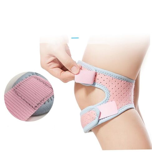 TOYANDONA 1Pc Sports Knee Pad for Men Women Breathable Patellar Retinaculum Protector for Running Outdoor Activities Lightweight Elastic Design for Injury Pink in Saudi Arabia