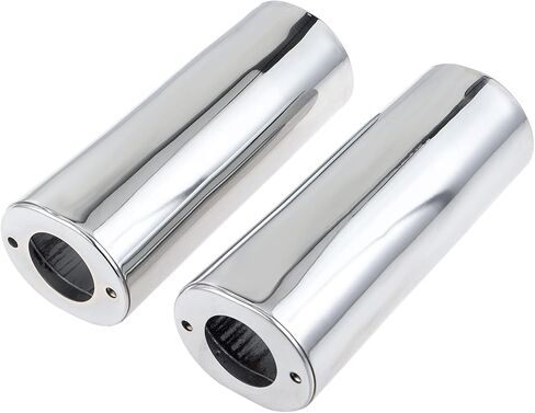 EXTENDED 2" Plus Two Inches Upper Fork Slider Covers For Harley Touring Street Glide Road King Softail Fat Boy Heritage Slim 1997-2013，Black in Saudi Arabia