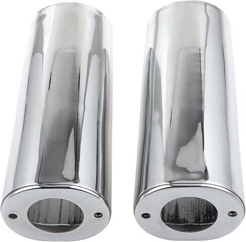 EXTENDED 2" Plus Two Inches Upper Fork Slider Covers For Harley Touring Street Glide Road King Softail Fat Boy Heritage Slim 1997-2013，Black in Saudi Arabia