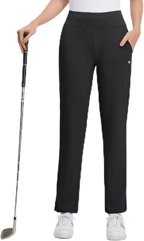 M MAELREG Women's Golf Pants Zipper Pockets Business Slacks for Work Travel Office Stretch Wrinkle Free Dressy Casual Pants in Saudi Arabia