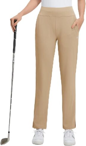 M MAELREG Women's Golf Pants Zipper Pockets Business Slacks for Work Travel Office Stretch Wrinkle Free Dressy Casual Pants in Saudi Arabia