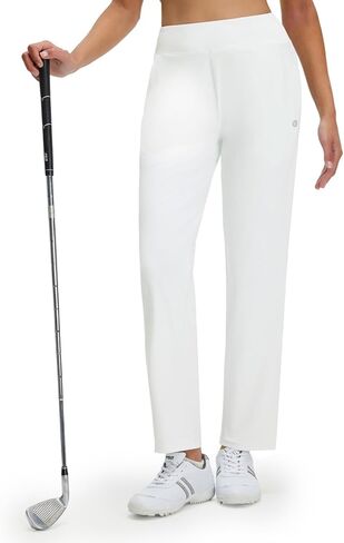 M MAELREG Women's Golf Pants Zipper Pockets Business Slacks for Work Travel Office Stretch Wrinkle Free Dressy Casual Pants in Saudi Arabia