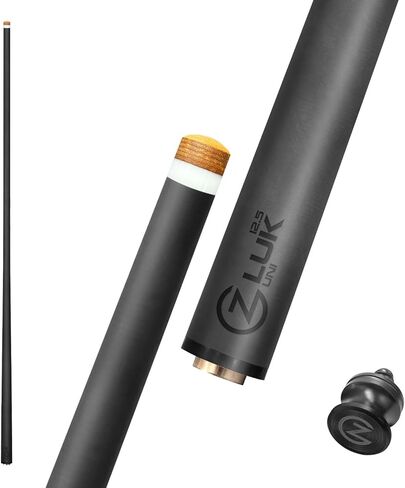 Z LUK Pool Carbon Fiber Pool Cue Single Shaft - Uni, Rad 3/8-8, 3/8-10, 5/16-18 Joint with 12.5mm Tip, Easy to Control Low Deflection Billiard Cue Sticks Shaft 29" in Saudi Arabia