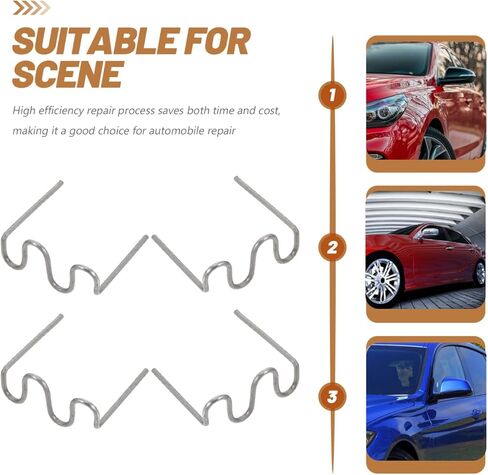 1000 قطعة من البلاستيك لحام ستابلز الساخن ستابلز الديكور طقم تصليح اللحام إصلاح السيارات سيارة الوفير لوحة القيادة مصباح حامل حلقات بلاستيكية in Kuwait