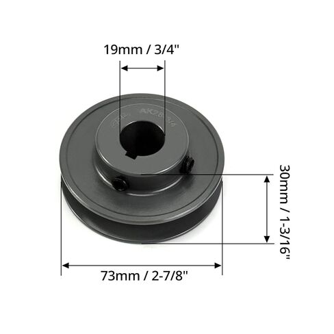 QWORK Single Groove Web Sheaves, 2.85" OD 3/4" V-Belt Sheave for V-Belt, AK2834 in Saudi Arabia