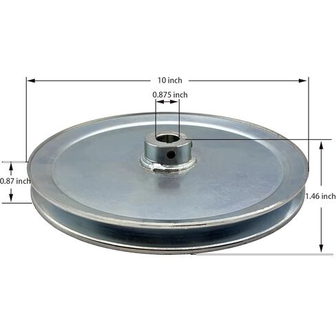 AB1000-7/8 Single Groove Web Sheaves,10" OD 7/8 inch bore v Belt Pulley,Motor Pulley Carbon Steel for A B 5L 4L V-Belts in Saudi Arabia