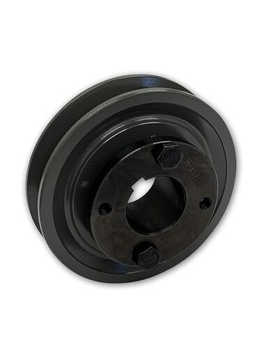 Single Groove 3.35" Cast Iron Electric Motor " H " Pulley/Sheave, Bushing Included, for 5/8" Top Width B/5L/BK/5LK Section V Belt, 1 Groove Pulley (1-1/8" Shaft / 1.125" Bore, BK32H) in Saudi Arabia