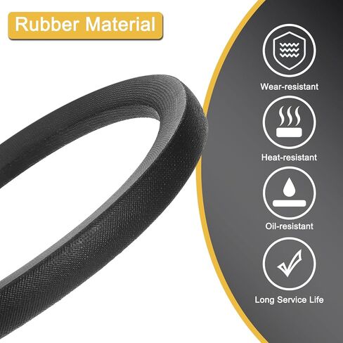 uxcell 2Pcs 5V2120 V-Belt, Classic Wrapped Rubber V-Belt 212" Outside Circumference x 0.62" Width x 0.53" Height for Industrial Machinery Equipment, Black in Saudi Arabia