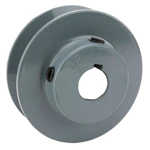 AK25-5/8 Compressor 2.5" Single Groove V Style Section A Belt 4L - for Masterdrive Mechanical Power Transmis Part - Cast Iron Pulley Replacement - 5/8" Shaft Pulley Gray - Air Compressor Parts in Saudi Arabia