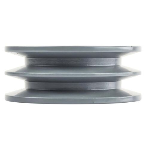 2BK52H/H-3/4 Compressor 5" Dual Groove Pulley - for Masterdrive Mechanical Power Transmission Part - Cast Iron V-Belt Pulley Replacement / 2 Belt B Section 5L w/ 3/4" Sheave Bushing- Gray Solid Steel in Saudi Arabia