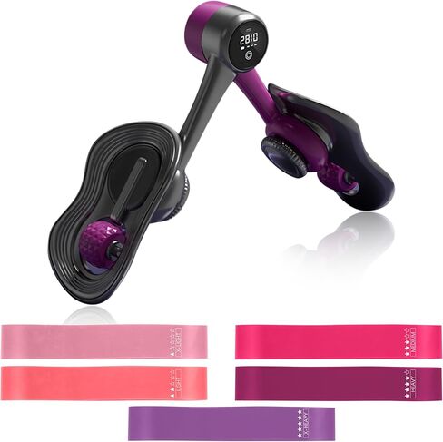 جهاز تمرين قاع الحوض مع 5 أشرطة مقاومة - جهاز تمرين الفخذ الداخلي المحمول بنظام كيجل المحمول للنساء والرجال، مدرب رئيسي للورك والساق للياقة المنزلية in Kuwait