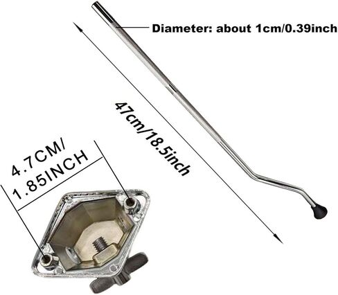 3Pcs Floor Tom Legs with Mount Brackets, 10mm Floor Tom Drum Leg with Base Hardware Holder for Drum Kit Accessories Parts in Saudi Arabia