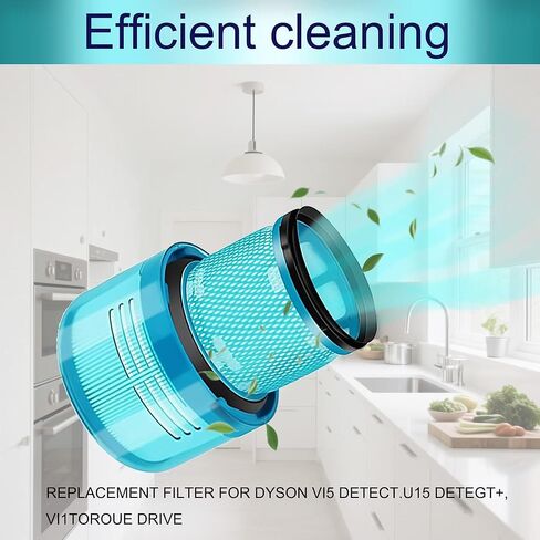 مناسبة لـ Dyson V15/V11/SV14 مكنسة كهربائية لاسلكية محمولة بفلتر hepa عنصر فلتر أخضر اثنين من فرشاة التنظيف واحدة in Kuwait