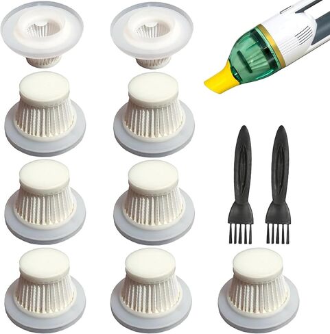 9-Pack HEPA Vacuum Filter Replacement Compatible with Compact Cordless Vacuum Cleaner as Seen on TV, Washable and Reusable Vac Replacement Parts in Saudi Arabia