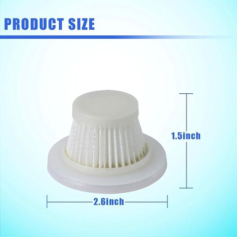9-Pack HEPA Vacuum Filter Replacement Compatible with Compact Cordless Vacuum Cleaner as Seen on TV, Washable and Reusable Vac Replacement Parts in Saudi Arabia