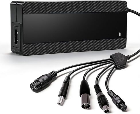 29.4V 2A Electric Scooter Charger for 24V Lithium Battery, 5-in-1 Plug Smart Charger Compatible with Gotrax, Jetson, Razor, Swagtron, Bird, Segway in Saudi Arabia