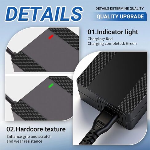 29.4V 2A Electric Scooter Charger for 24V Lithium Battery, 5-in-1 Plug Smart Charger Compatible with Gotrax, Jetson, Razor, Swagtron, Bird, Segway in Saudi Arabia